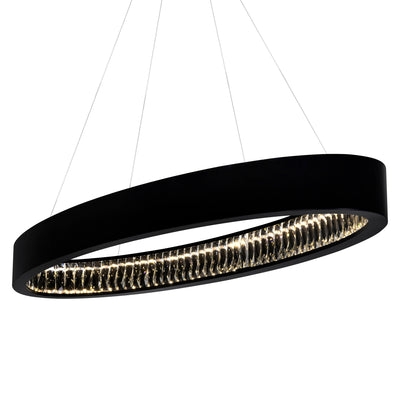 Rosalina Chandeliers 42in Matte Black LED