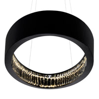 Rosalina Chandeliers 42in Matte Black LED