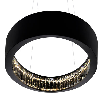 Rosalina Chandeliers 42in Matte Black LED