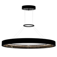 Rosalina Chandeliers 42in Matte Black LED