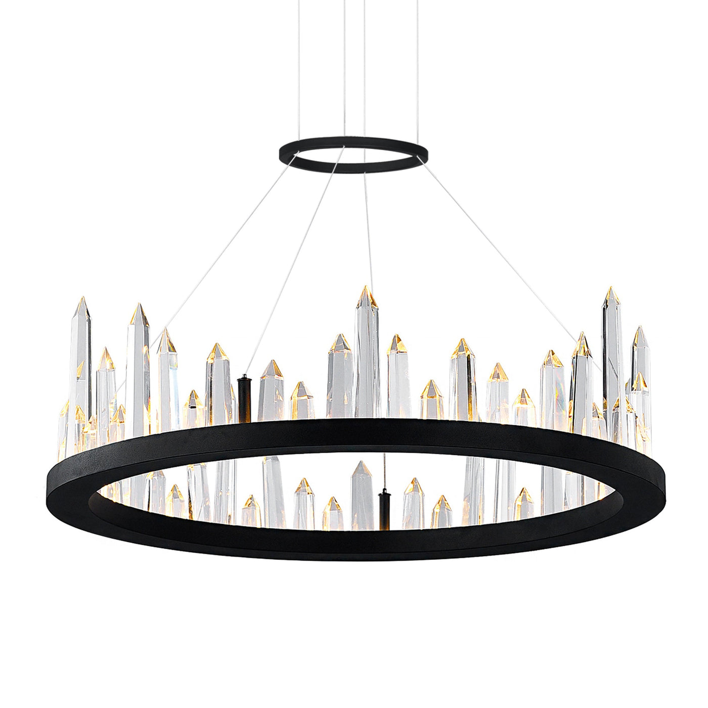Juliette Integrated LED 24 Inch Black Chandelier