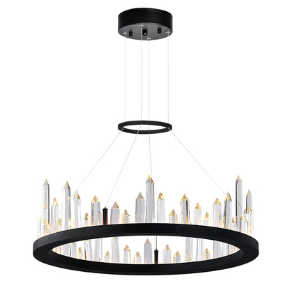 Juliette Integrated LED 24 Inch Black Chandelier