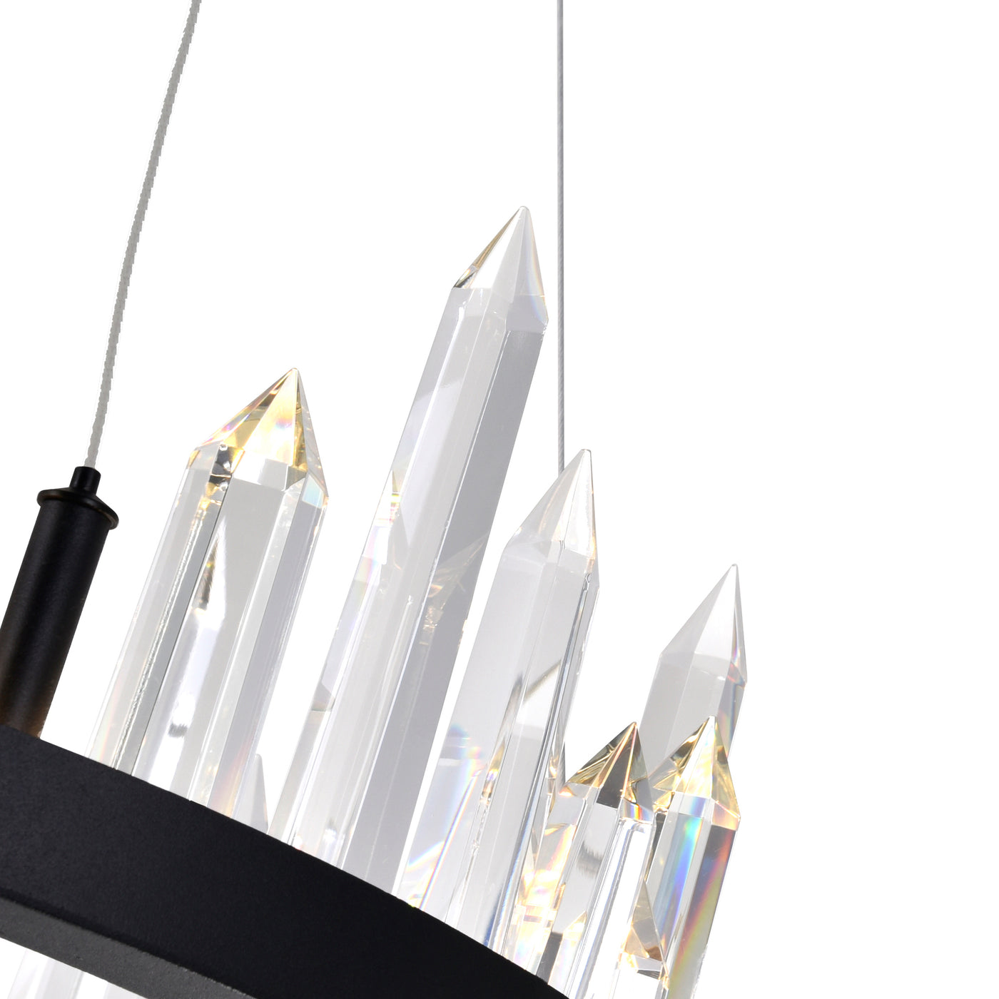 Juliette Integrated LED 32 Inch Black Chandelier