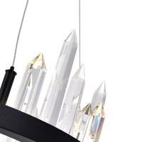 Juliette Integrated LED 32 Inch Black Chandelier