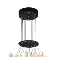 Juliette Integrated LED 42 Inch Black Chandelier