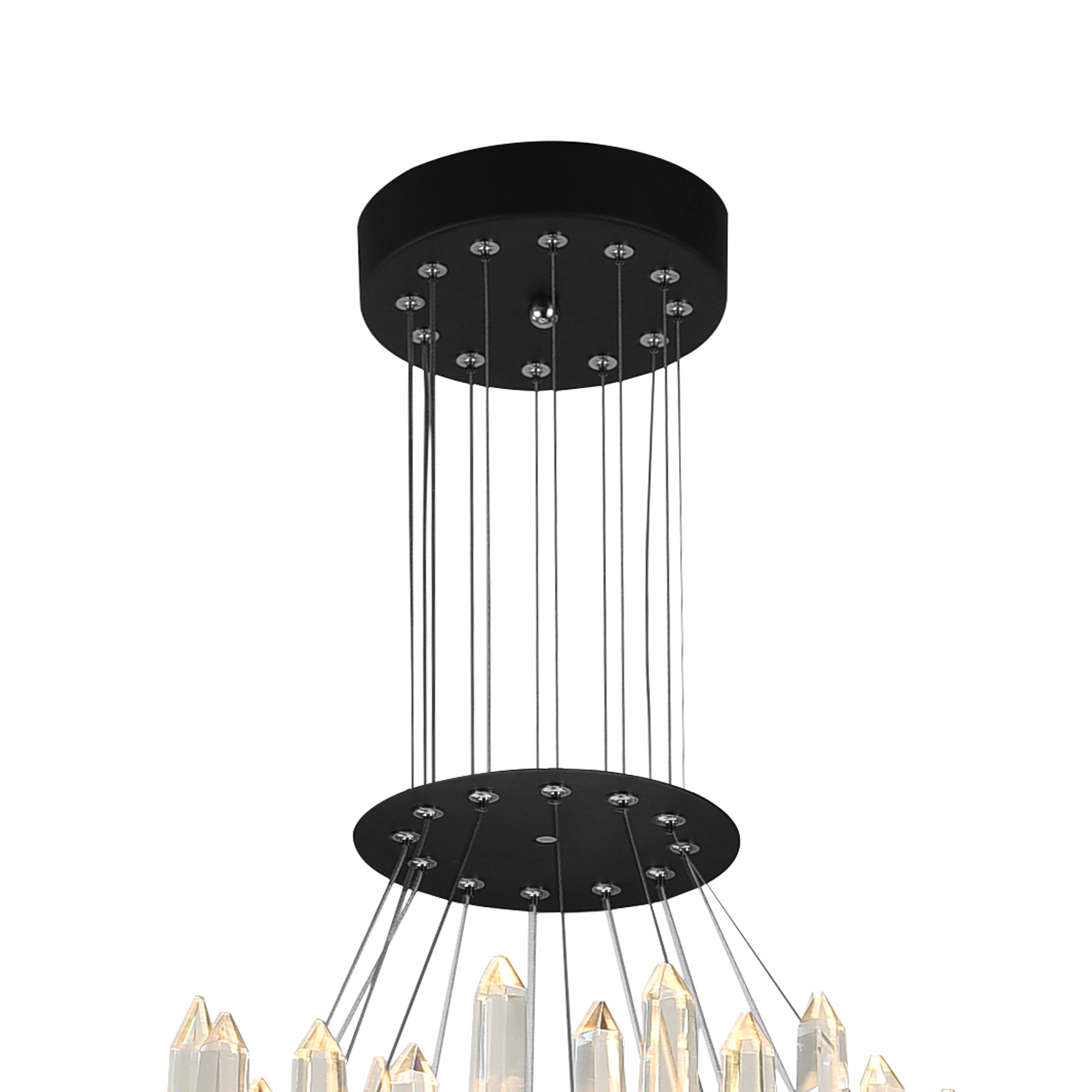 Juliette Integrated LED 42 Inch Black Chandelier