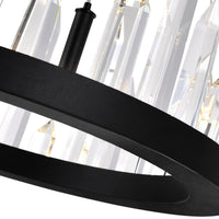 Juliette Integrated LED 42 Inch Black Chandelier
