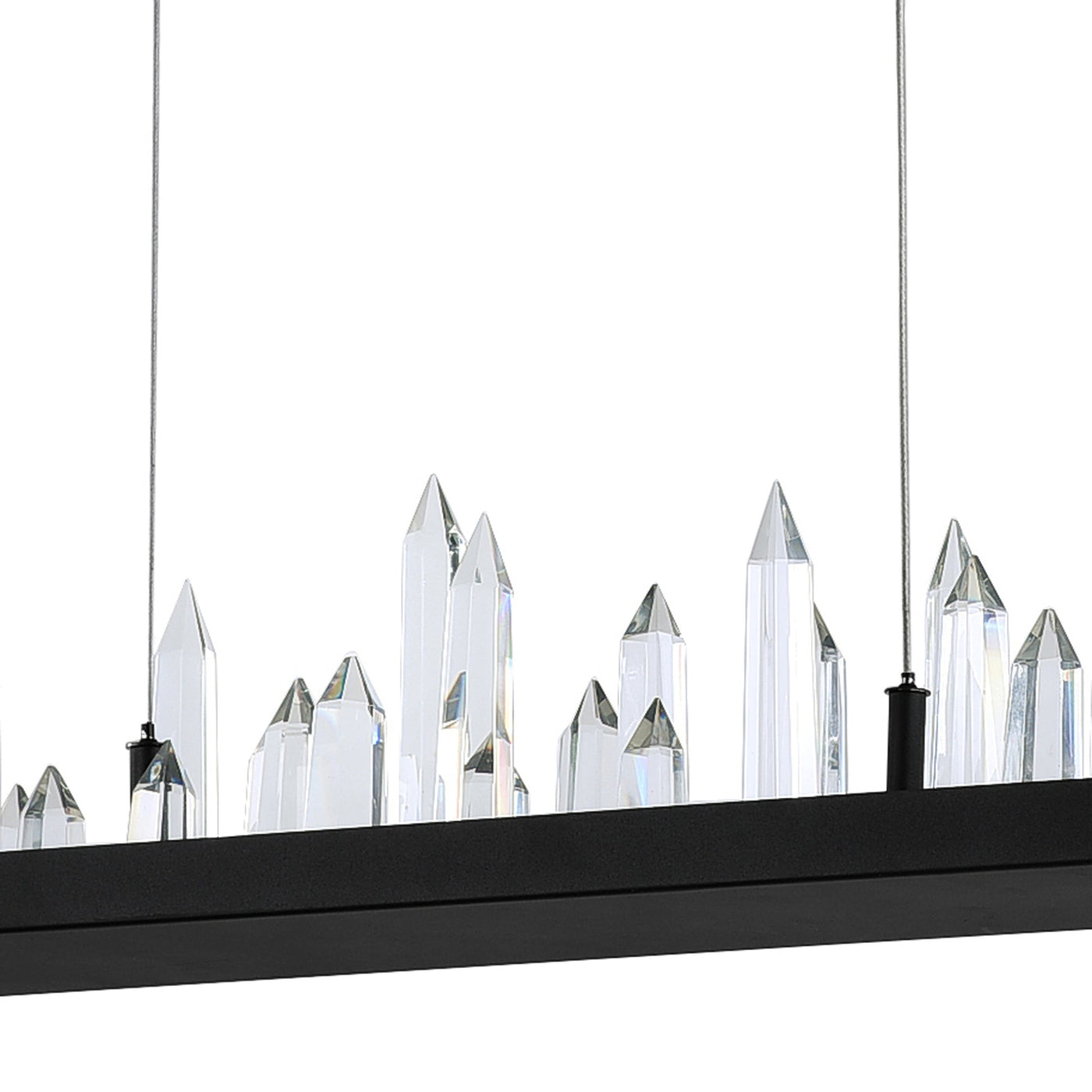Juliette Integrated LED 45 Inch Black Chandelier