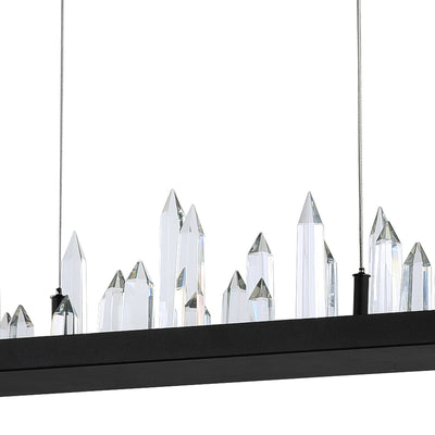 Juliette Integrated LED 45 Inch Black Chandelier