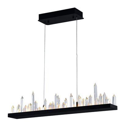 Juliette Integrated LED 45 Inch Black Chandelier