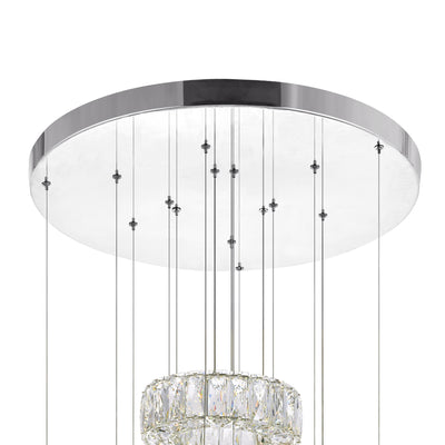Madeline Chandeliers Chrome Finish 5 Lights