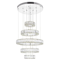 Madeline Chandeliers Chrome Finish 5 Lights