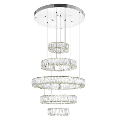 Madeline Chandeliers Chrome Finish 5 Lights