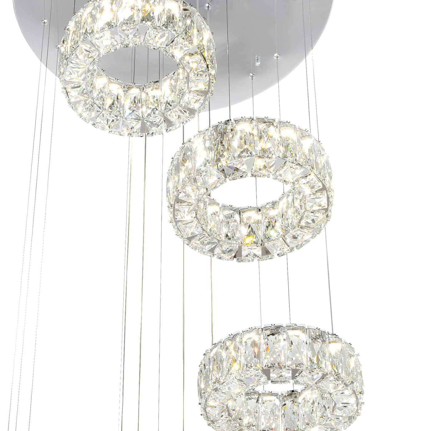 Madeline Chandeliers Chrome 6 Light LED