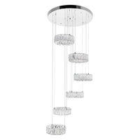 Madeline Chandeliers Chrome 6 Light LED