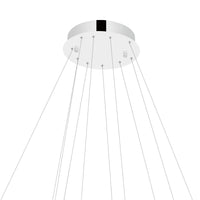 Madeline Chandeliers Two Ring LED Chrome