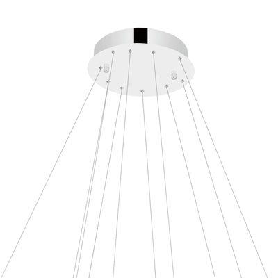 Madeline Chandeliers Two Ring LED Chrome