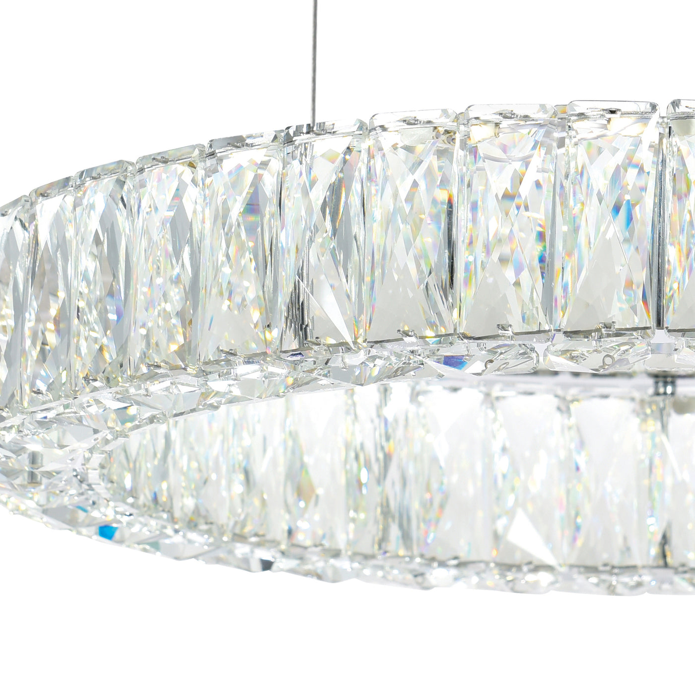 Madeline Chandeliers LED 3 Ring Chrome