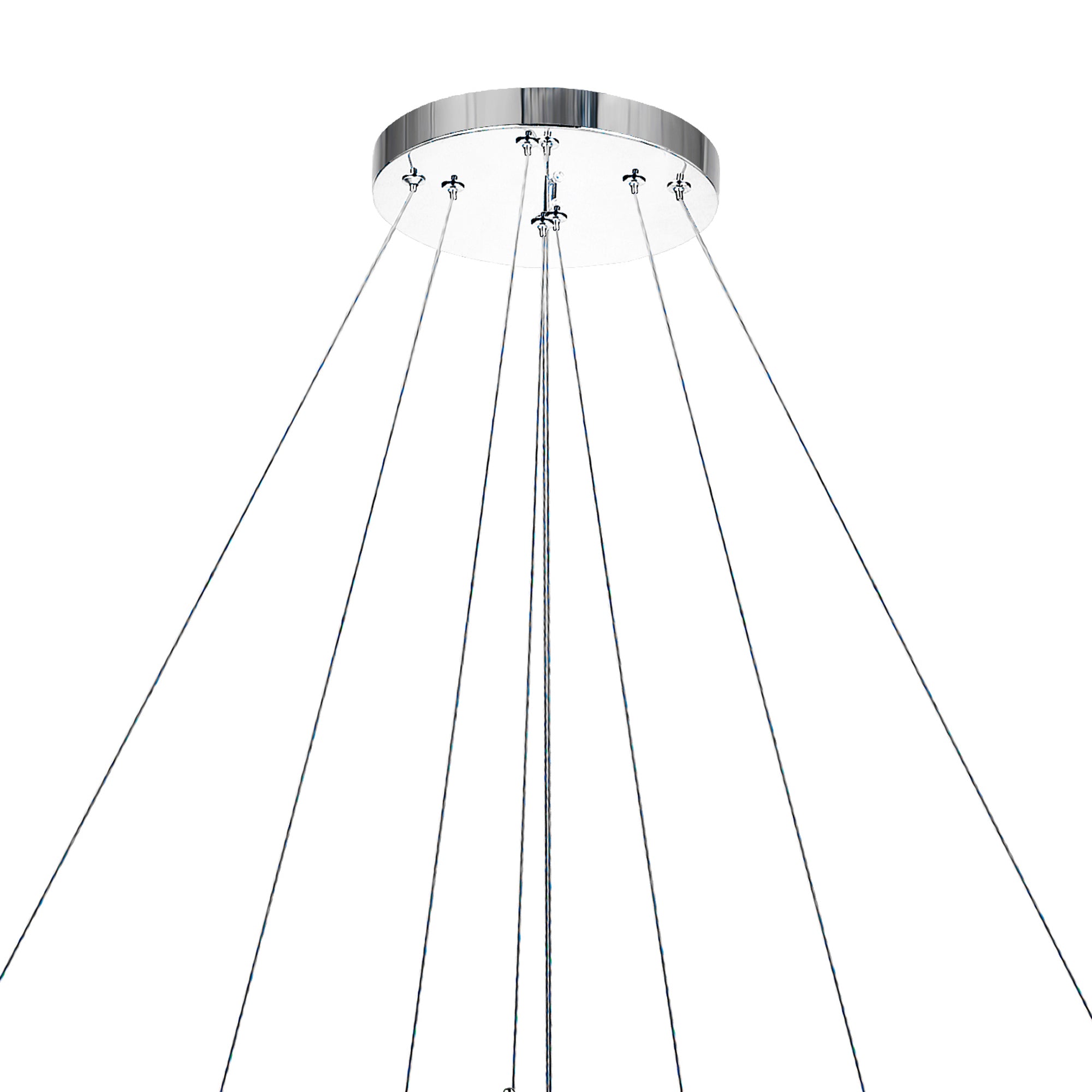 Madeline Chandeliers LED 3 Ring Chrome