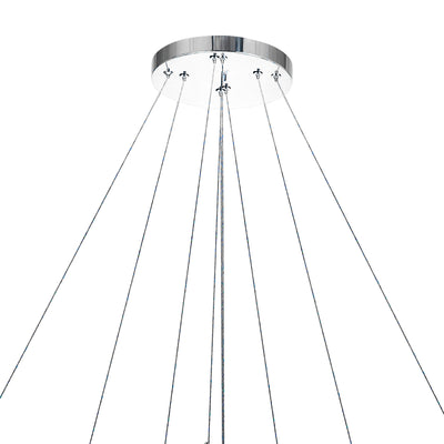 Madeline Chandeliers LED 3 Ring Chrome
