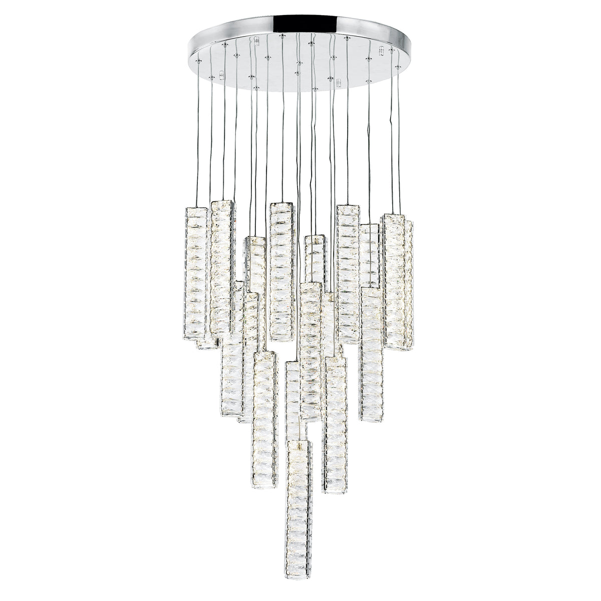 Celina Chandeliers LED 20in Chrome 19 Pendant