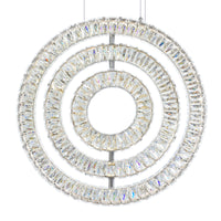 Celina Chandeliers 3 Ring Chrome Finish