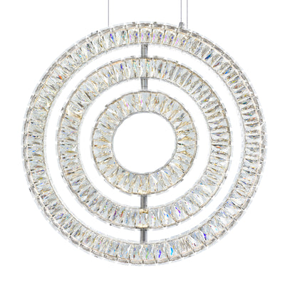Celina Chandeliers 3 Ring Chrome Finish