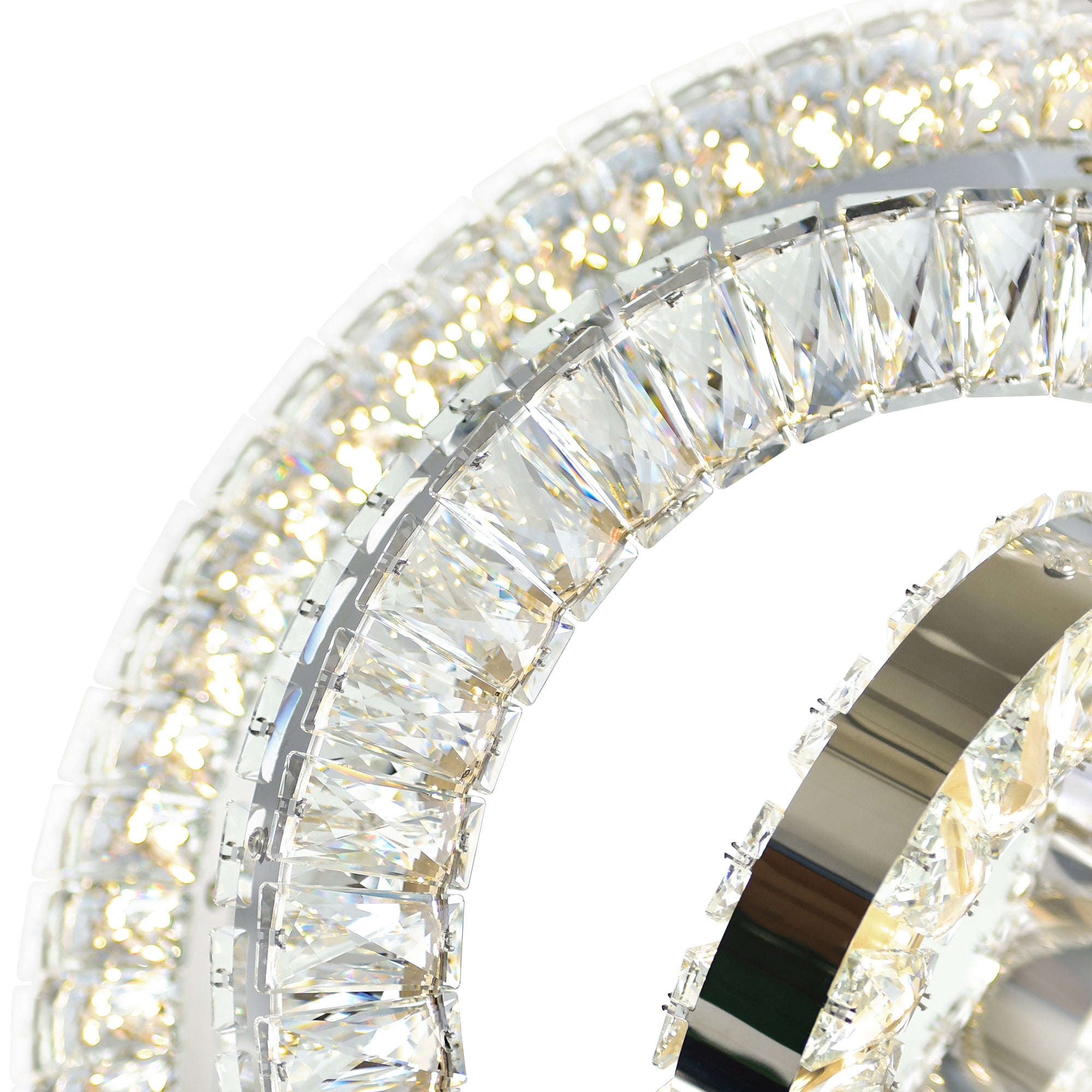 Celina Chandeliers 3 Ring Chrome Finish