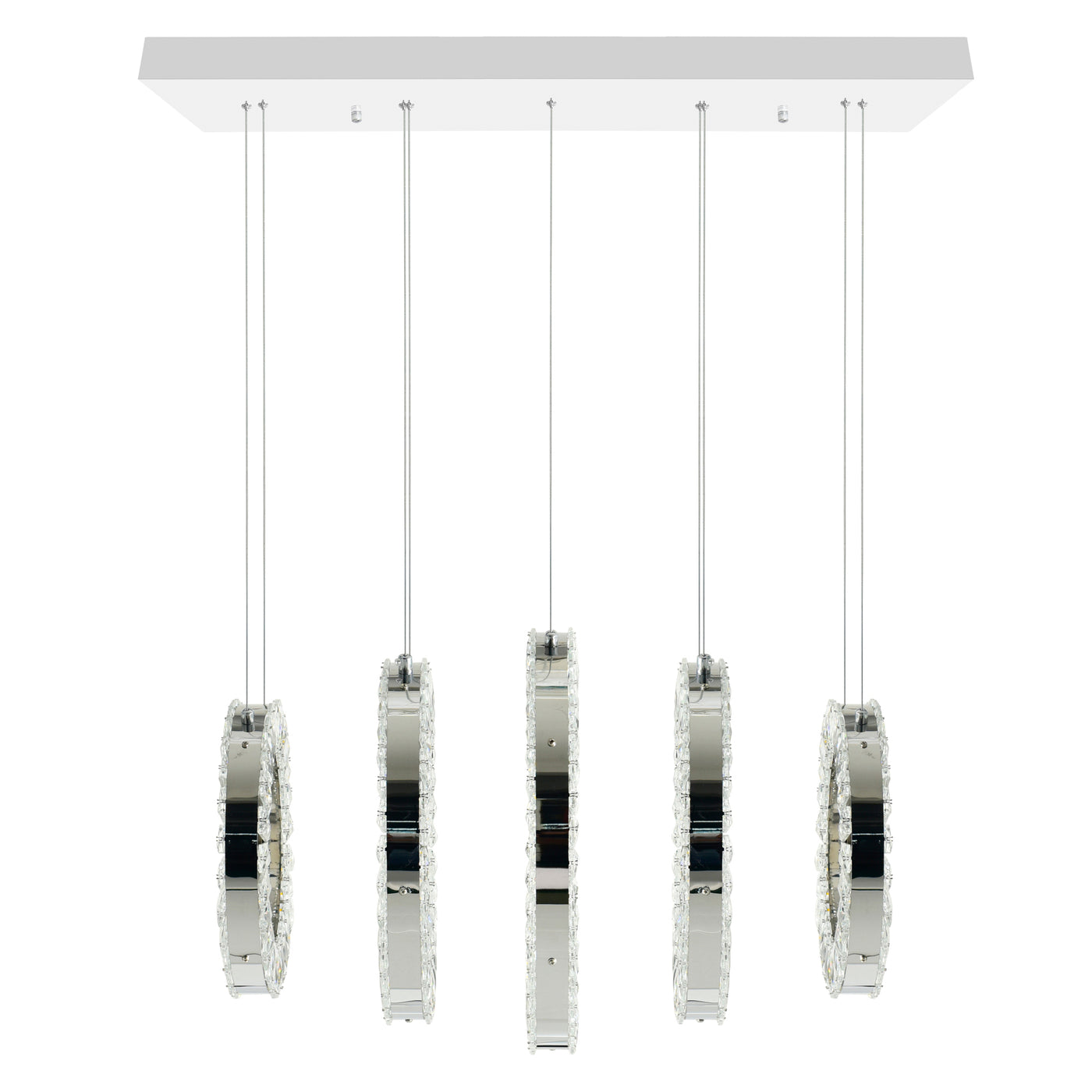 Celina Chandeliers Chrome 5 Ring LED