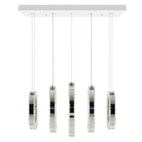 Celina Chandeliers Chrome 5 Ring LED