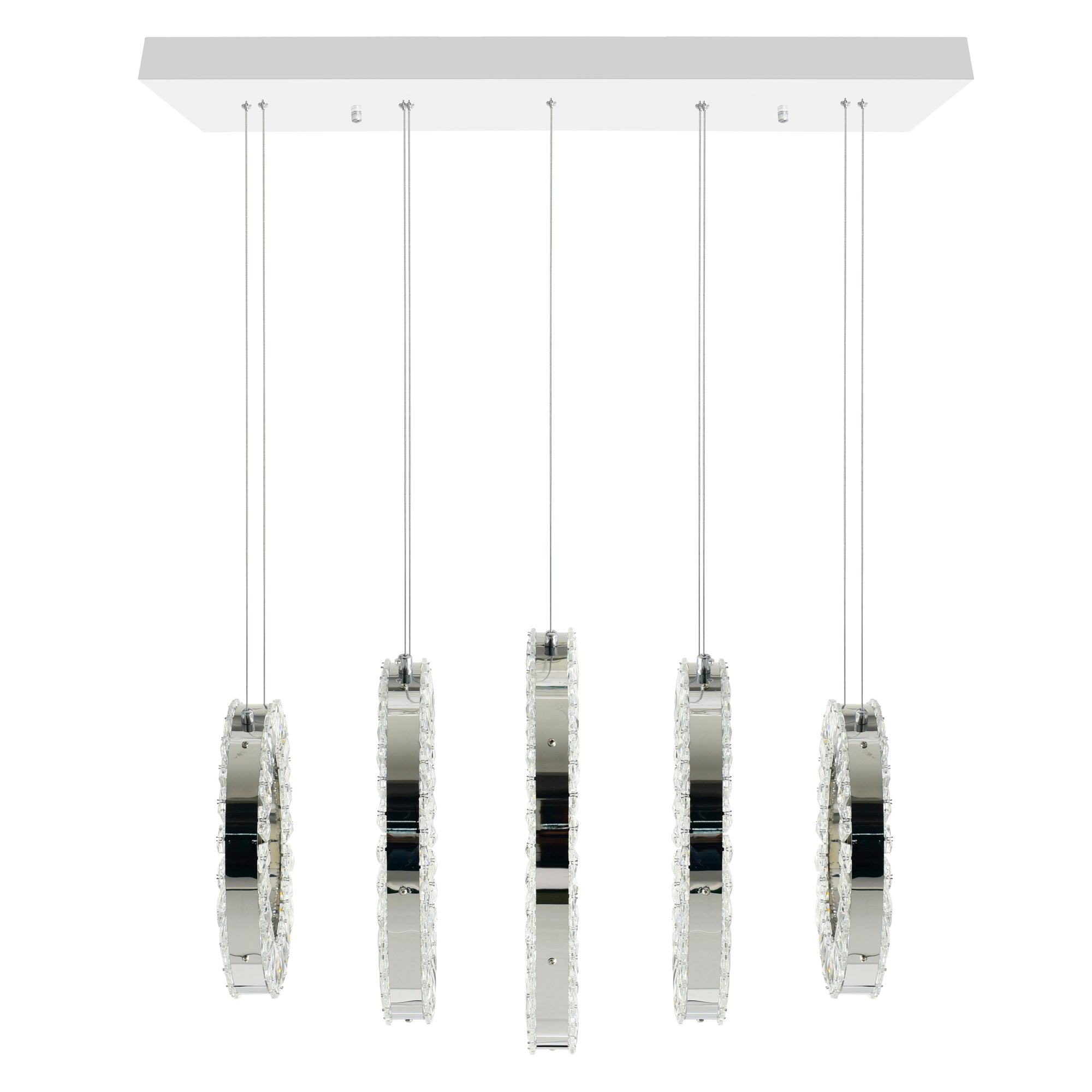 Celina Chandeliers Chrome 5 Ring LED