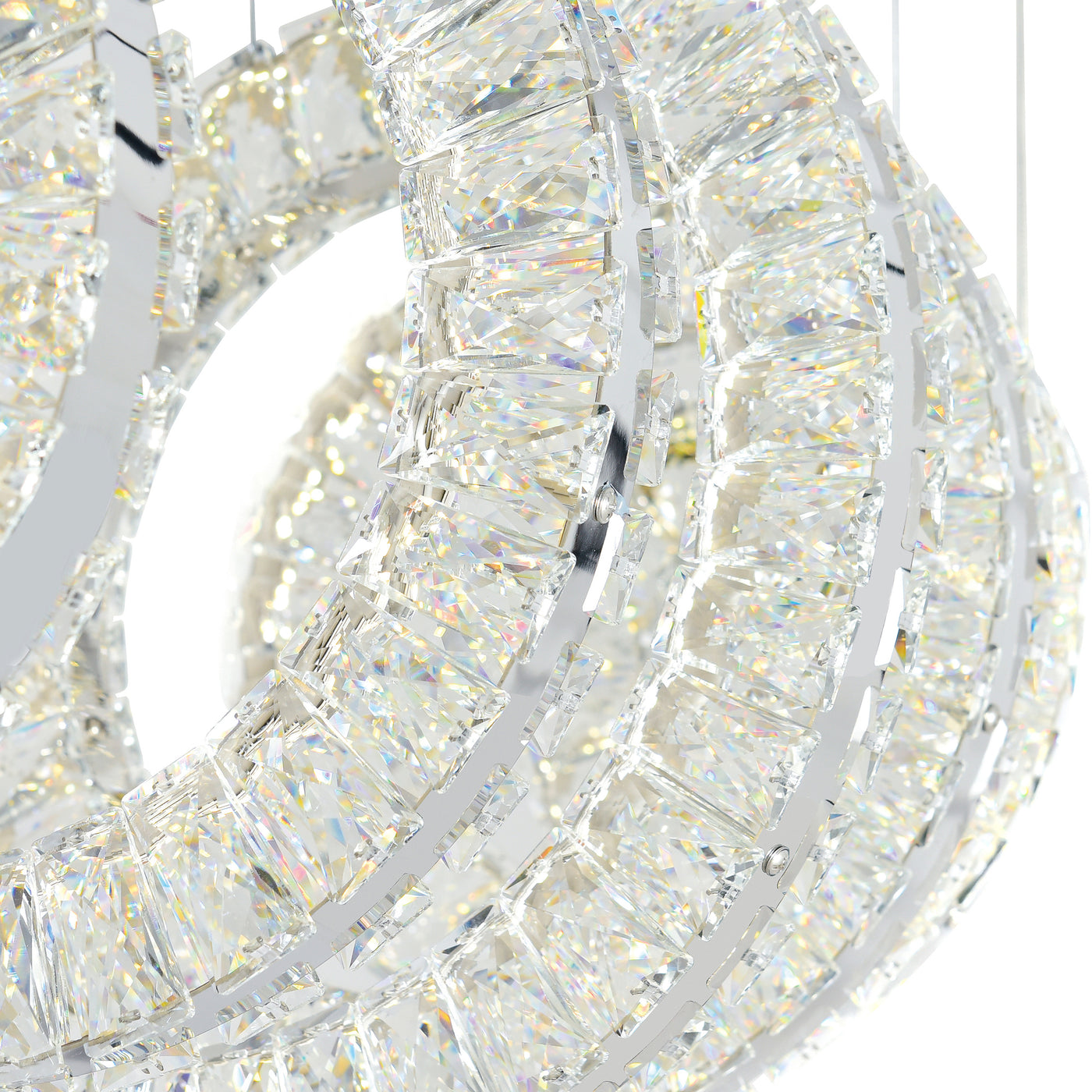 Celina Chandeliers Chrome 5 Ring LED