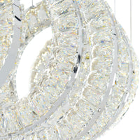 Celina Chandeliers Chrome 5 Ring LED