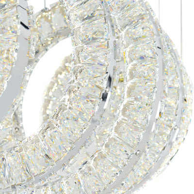 Celina Chandeliers Chrome 5 Ring LED