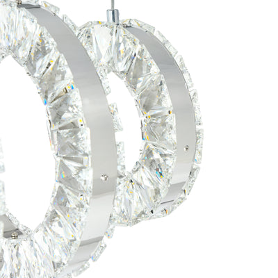 Celina Chandeliers Chrome 5 Ring LED