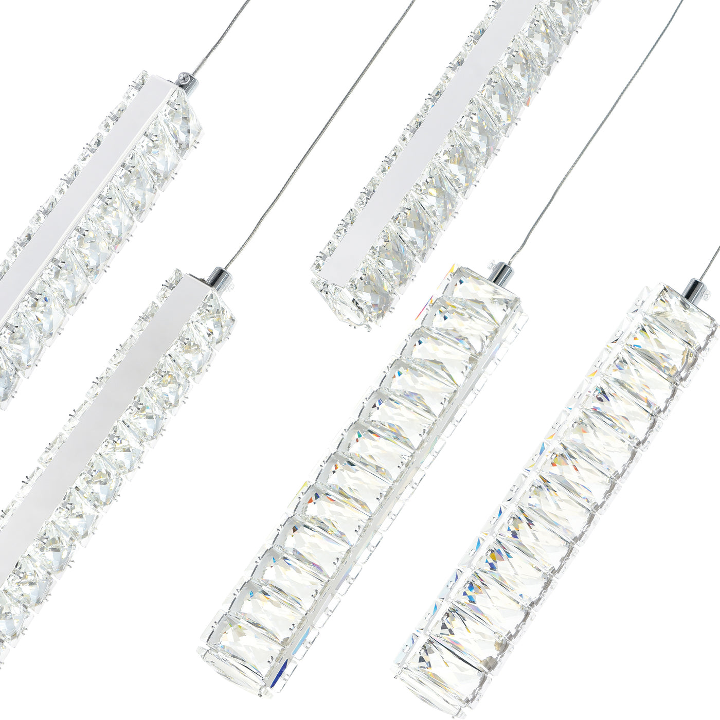 Celina Chandeliers 9 Pendant Chrome Finish