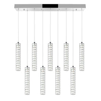 Celina Chandeliers 9 Pendant Chrome Finish