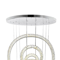 Celina Chandeliers 6 Ring Chrome LED
