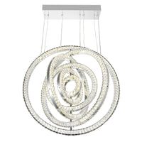 Celina Chandeliers 37in Chrome LED