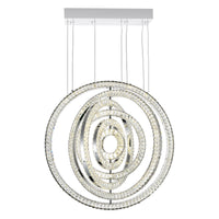 Celina Chandeliers 37in Chrome LED