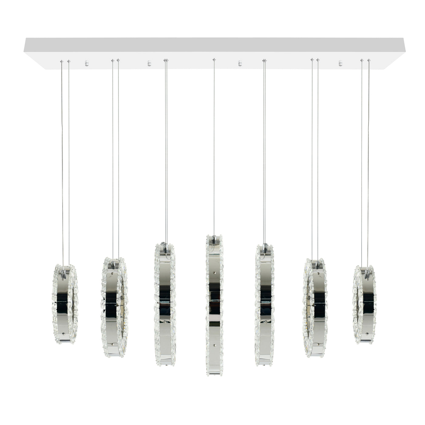 Celina Chandeliers 7 Light Chrome Finish