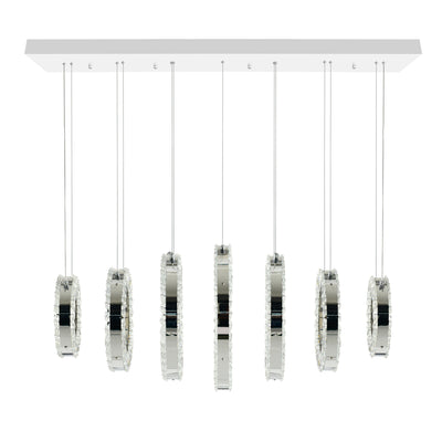 Celina Chandeliers 7 Light Chrome Finish