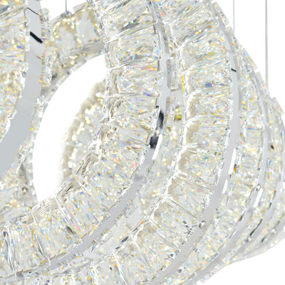 Celina Chandeliers 7 Light Chrome Finish