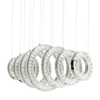 Celina Chandeliers 7 Light Chrome Finish