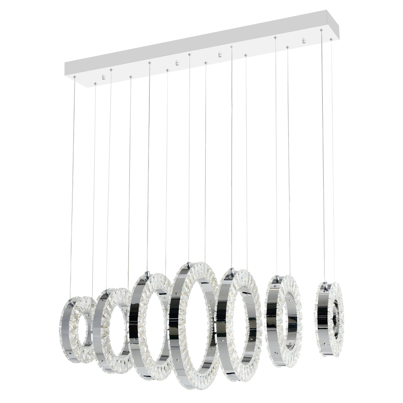 Celina Chandeliers 7 Light Chrome Finish