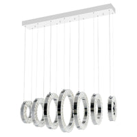 Celina Chandeliers 7 Light Chrome Finish