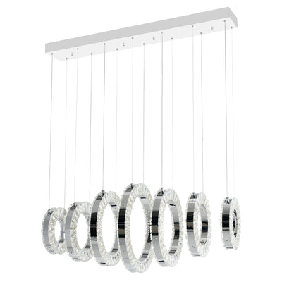 Celina Chandeliers 7 Light Chrome Finish