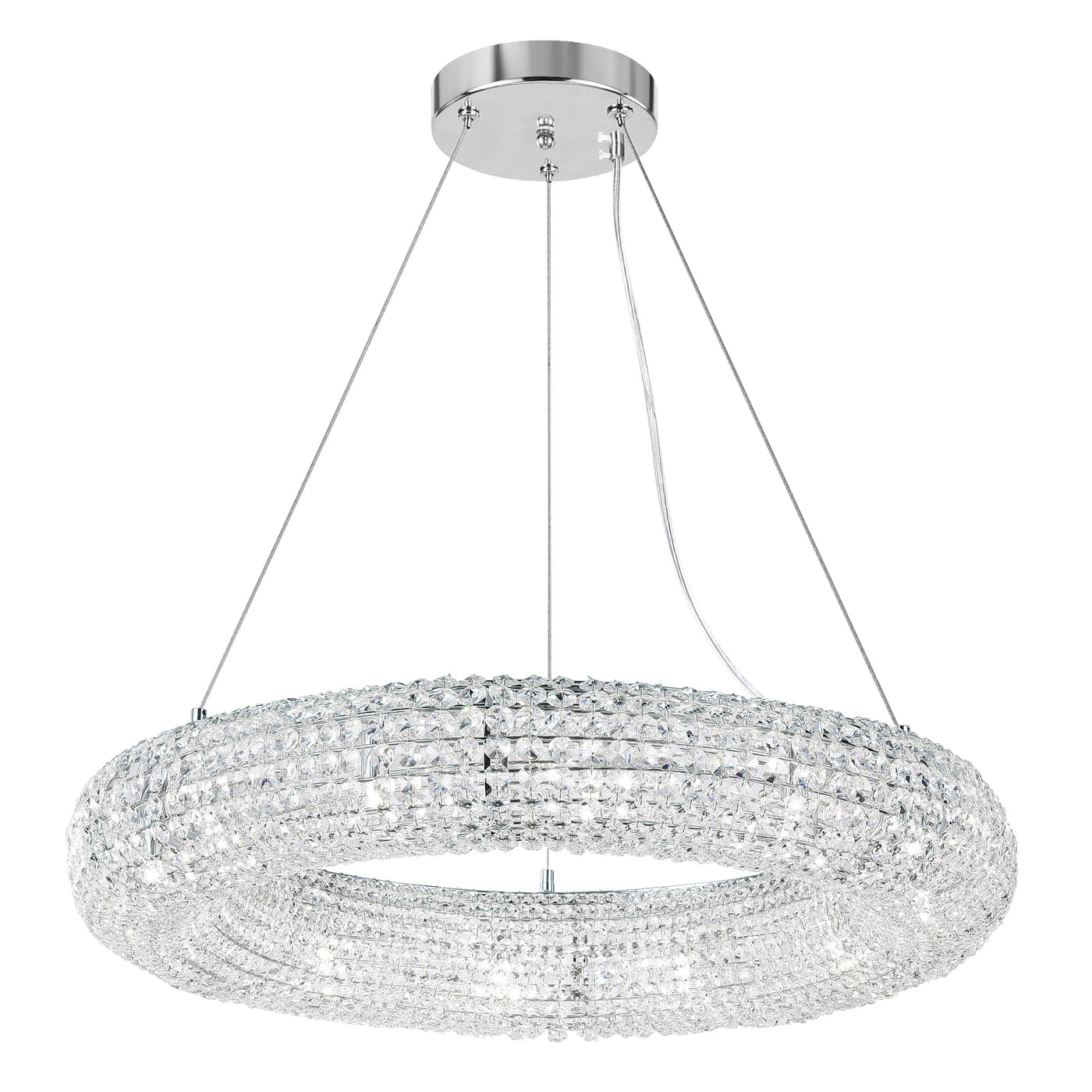 Veronique Chandeliers 12 Light Chrome