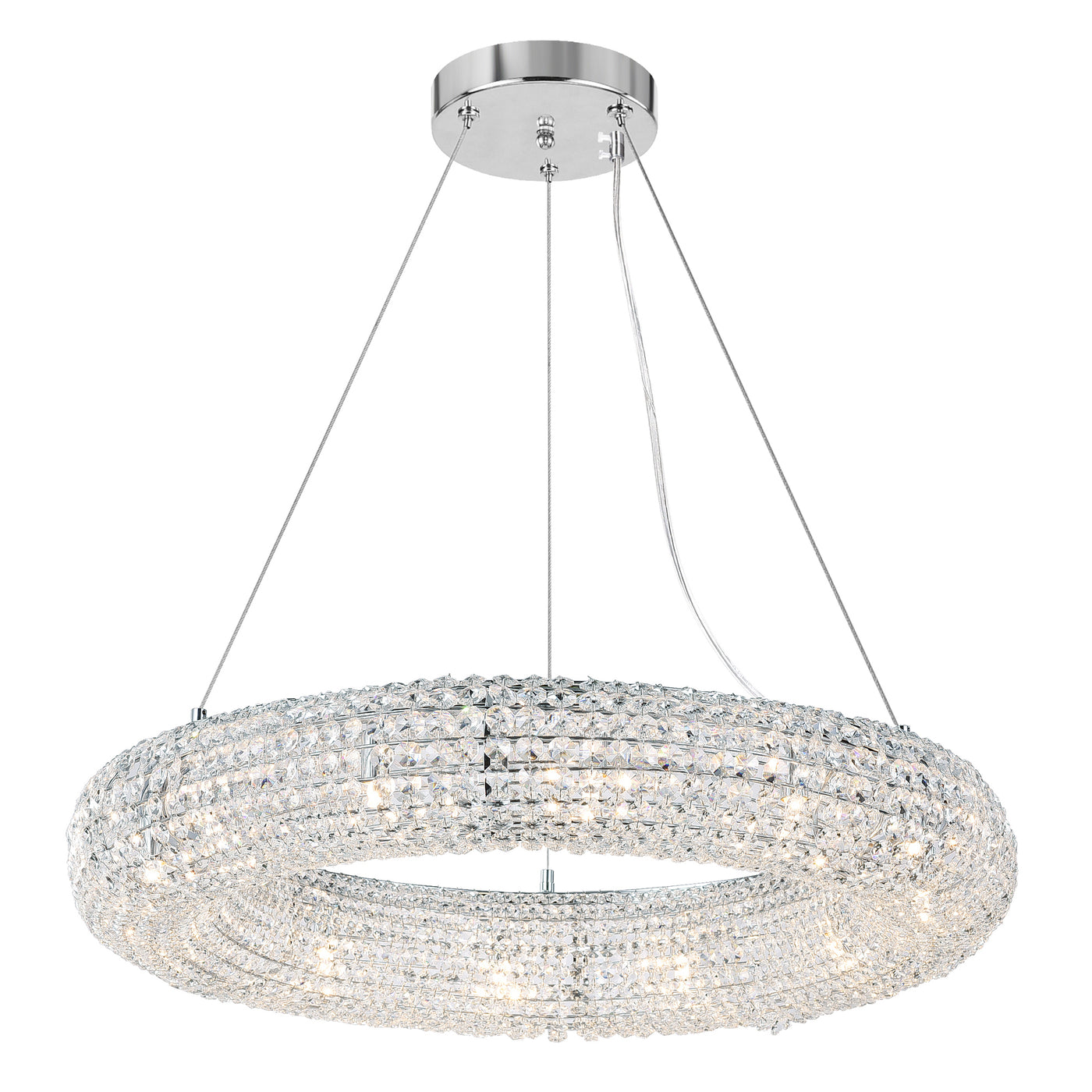 Veronique Chandeliers 12 Light Chrome
