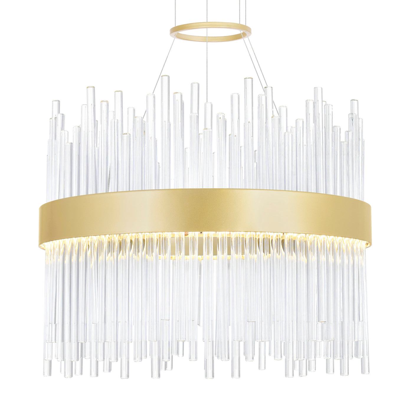 Genevieve Chandeliers 16in Medallion Gold LED